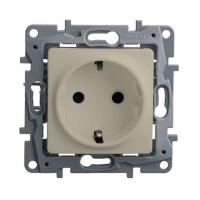 Розетка Legrand Etika встраиваемая слоновая кость с заземлением (672321)