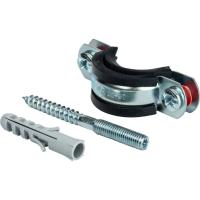 SAC-0020-100001 STOUT Хомут для труб, комплект: хомут+шпилька шуруп +дюбель пластиковый 1 (32-37)