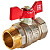 RBV-0004-2210225 ROMMER Кран шаровой, ВР/НР, ручка бабочка 1