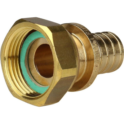 SFA-0019-002034 STOUT Переходник с накидной гайкой 20xG 3/4  для труб из сшитого полиэтилена аксиаль