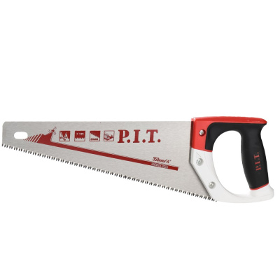 Ножовка по дереву P.I.T. серия CONTROL HHSW03-0350 (350 мм, 7 TPI, трёхгранная заточка, сталь 65Mn)