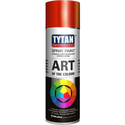 Краска универсальная аэрозольная акриловая Tytan Professional Art of the colour RAL 3020 красная 400