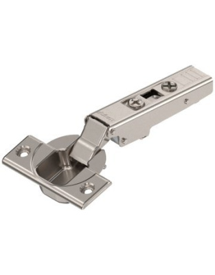 70T3550.TLMB     V50  NI Стандартная петля CLIP top. 110°, накладная, без пружины, под саморез, нике