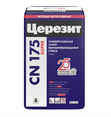 Наливной пол самовыравнивающаяся Церезит CN 175 25 кг