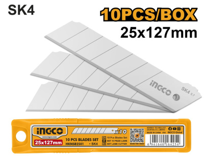 Лезвия сегментные 25x127 мм INGCO HKNSB2501