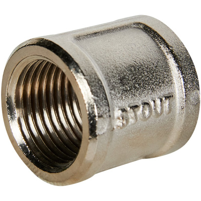 SFT-0006-001212 STOUT Муфта ВВ никелированная 1/2 (260046N040400B)