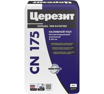 Наливной пол самовыравнивающаяся Церезит CN 175 25 кг